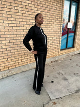 Load image into Gallery viewer, Sweat Set w/Rhinestones &amp; Wide Leg Pant
