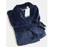 Load image into Gallery viewer, Velour Herringbone Bathrobe
